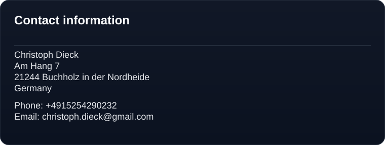 Contact information image